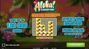 Aloha Cluster Pays Slot Gameplay