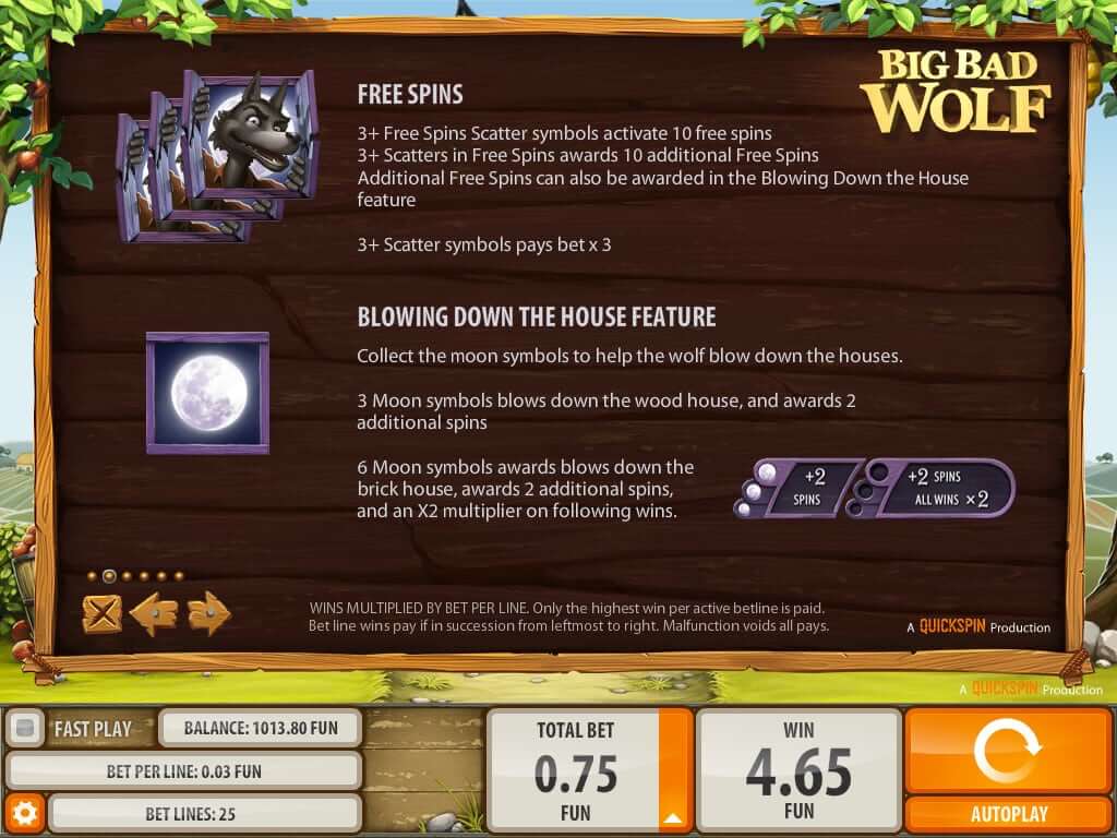 Big Bad Wolf Slot Gameplay