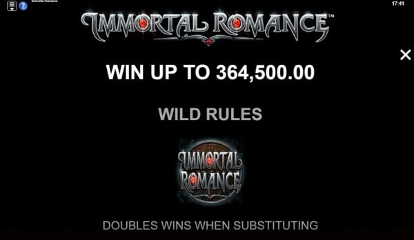 Immortal Romance Slot Wins